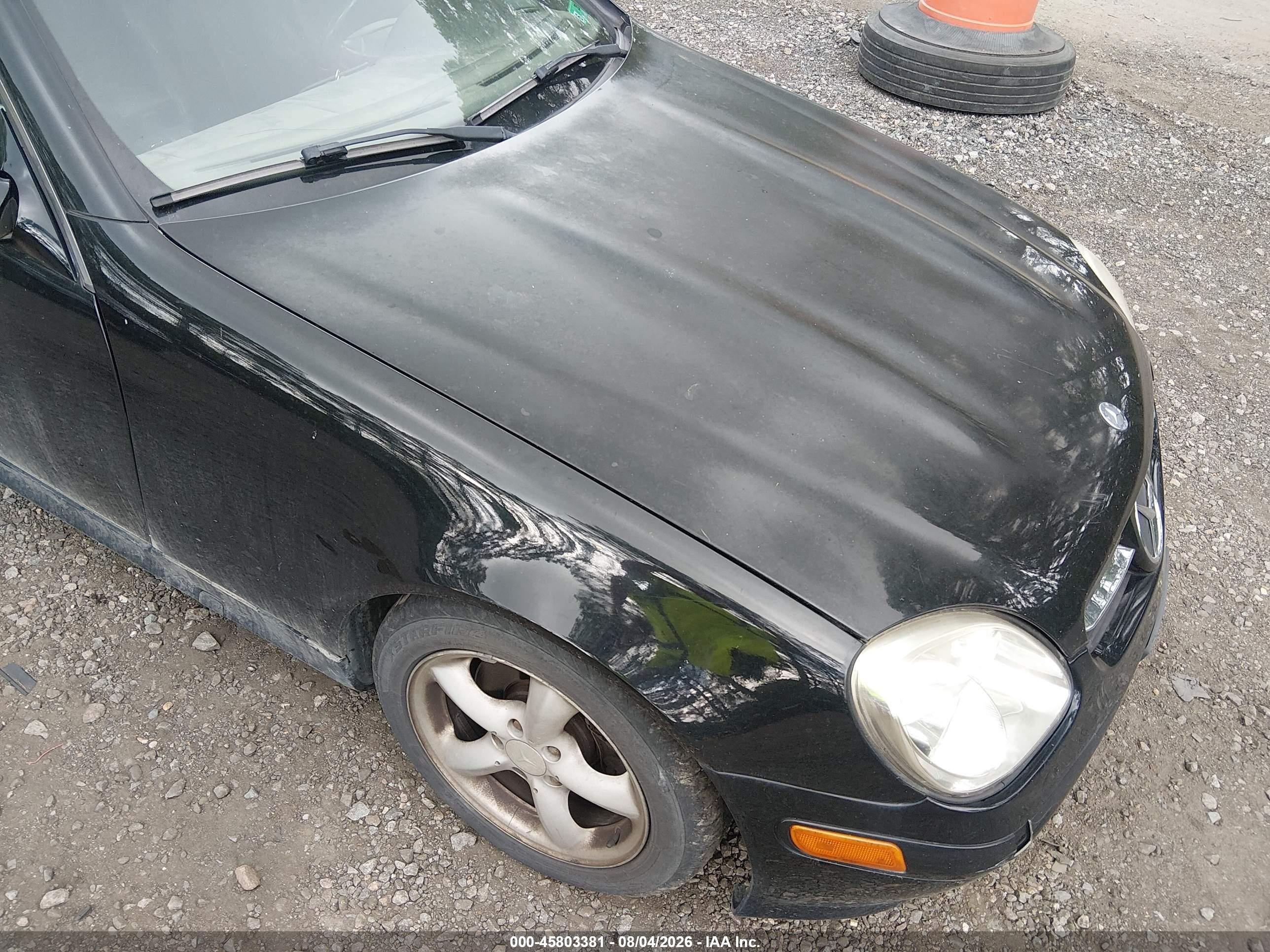 2004 Mercedes-benz Slk 320   Black vin: WDBKK65F04F303333