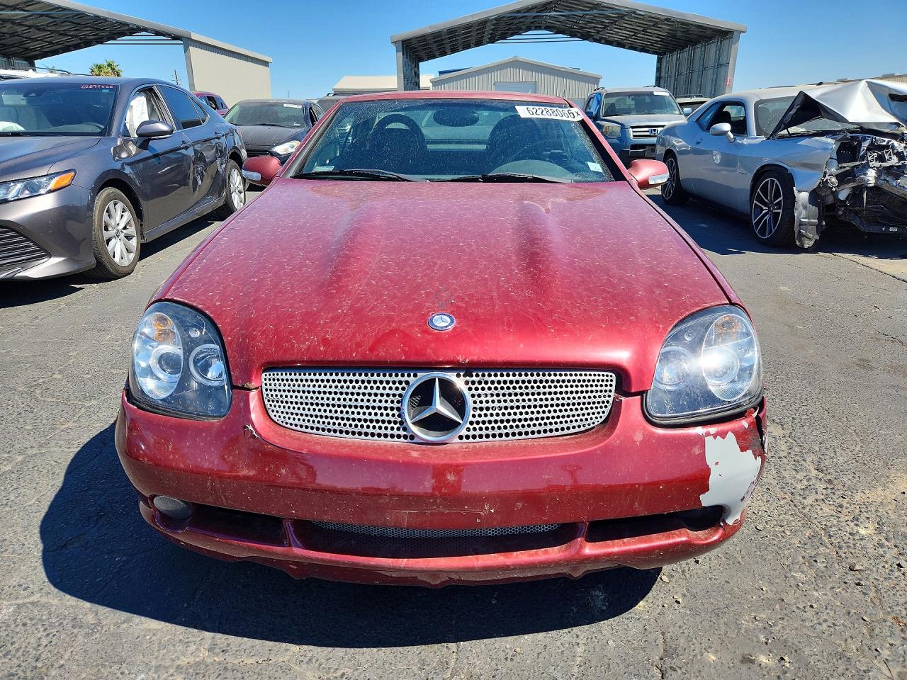 2001 Mercedes-benz Slk 320 Red vin: WDBKK65F11F174658