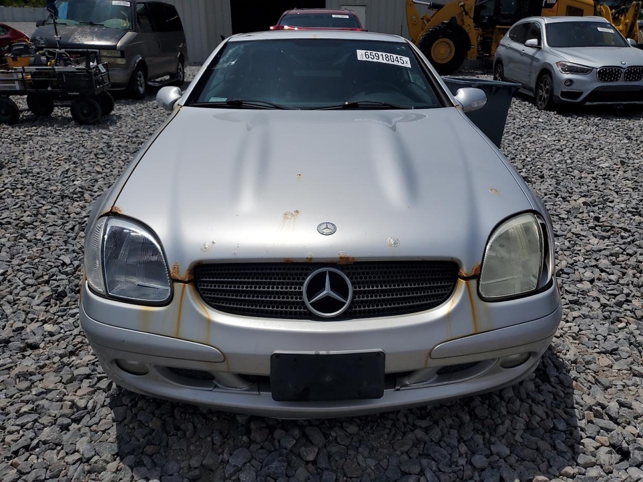 2001 Mercedes-benz Slk 320 Silver vin: WDBKK65F11F206993