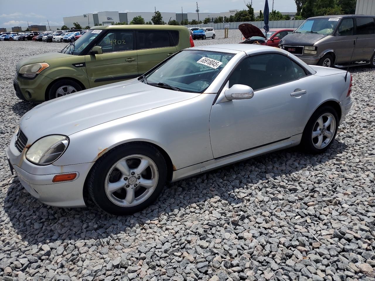 2001 Mercedes-benz Slk 320 Silver vin: WDBKK65F11F206993