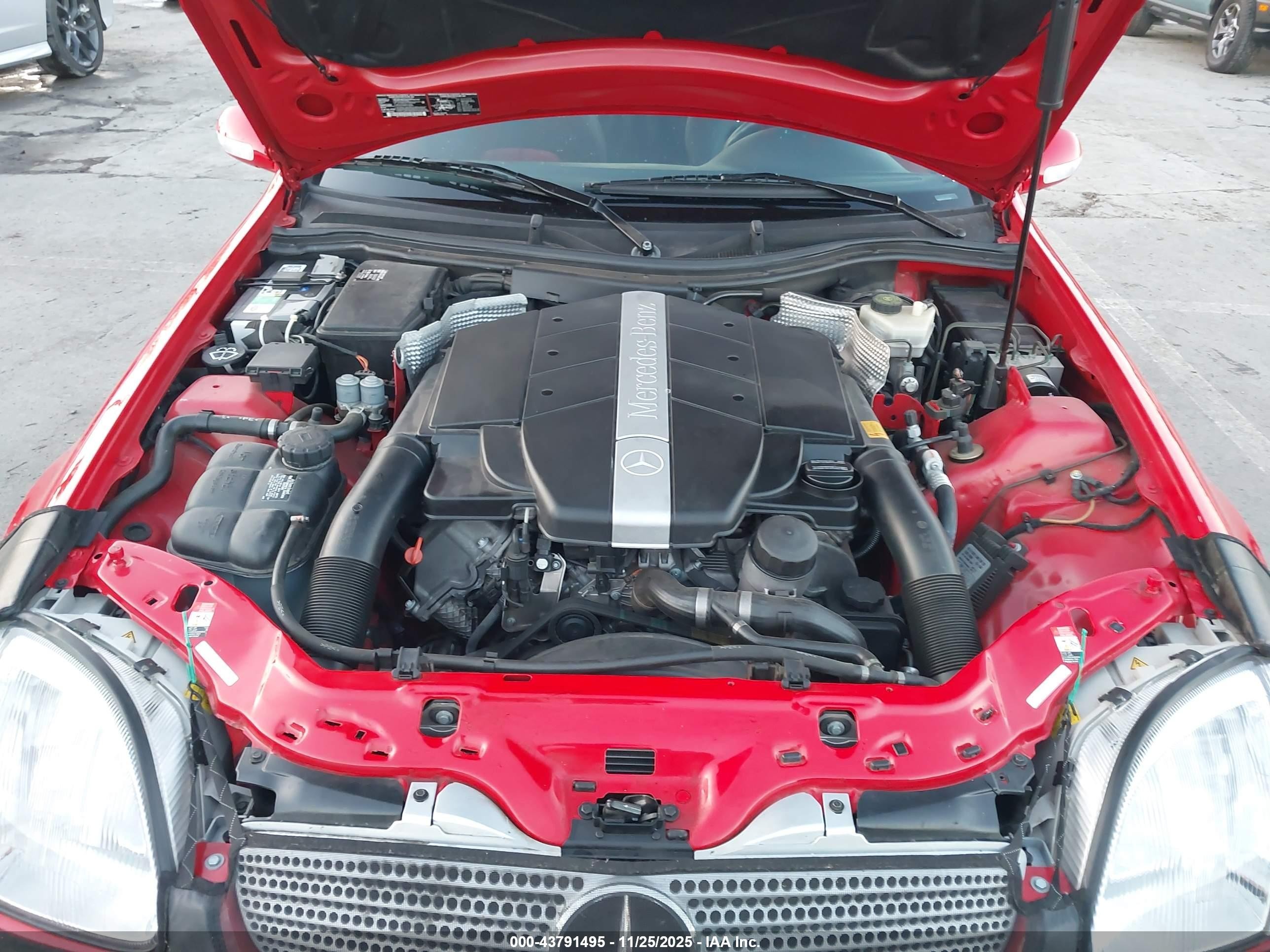2001 Mercedes-benz Slk 320   Red vin: WDBKK65F11F210249
