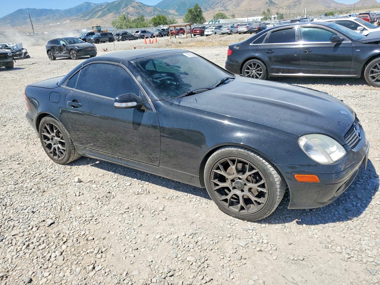2001 Mercedes-benz Slk 320 Black vin: WDBKK65F11F236155