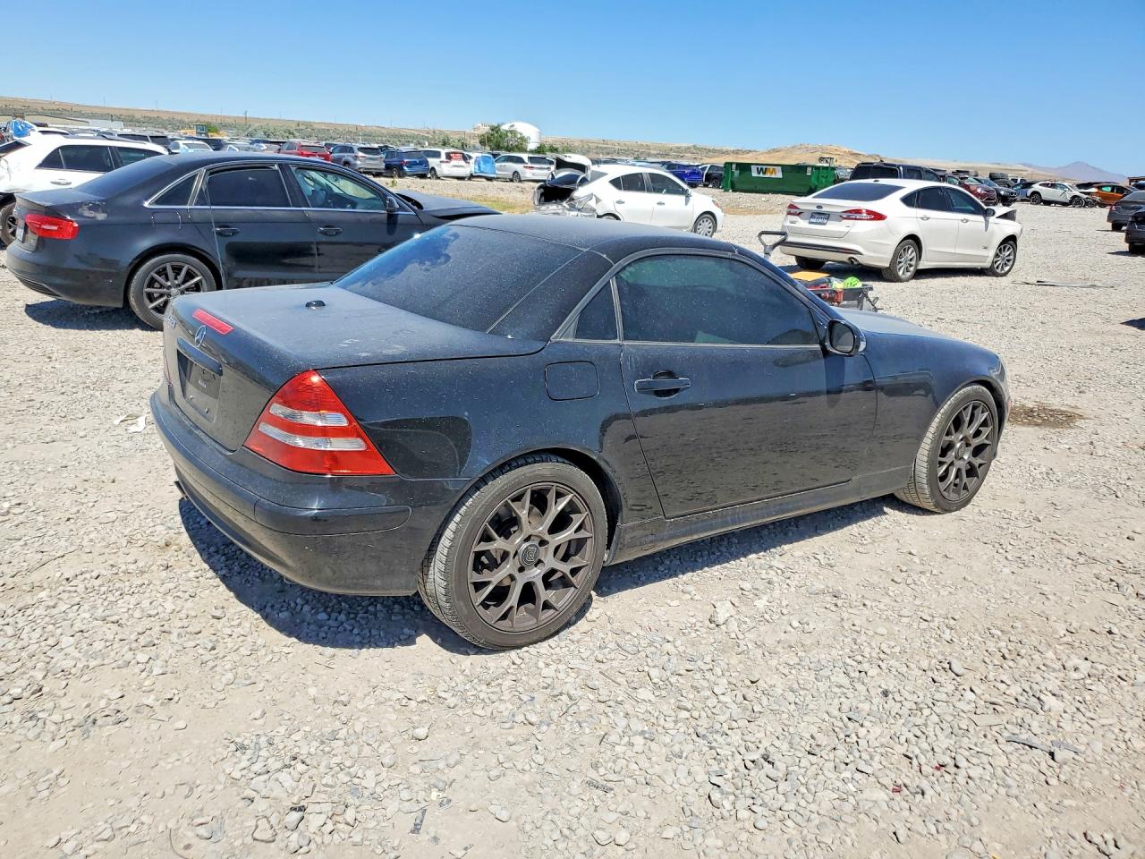 2001 Mercedes-benz Slk 320 Black vin: WDBKK65F11F236155