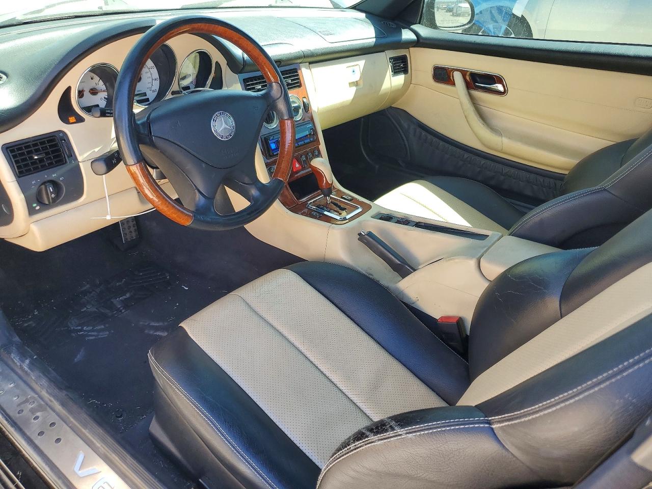 2001 Mercedes-benz Slk 320 Black vin: WDBKK65F11F236155