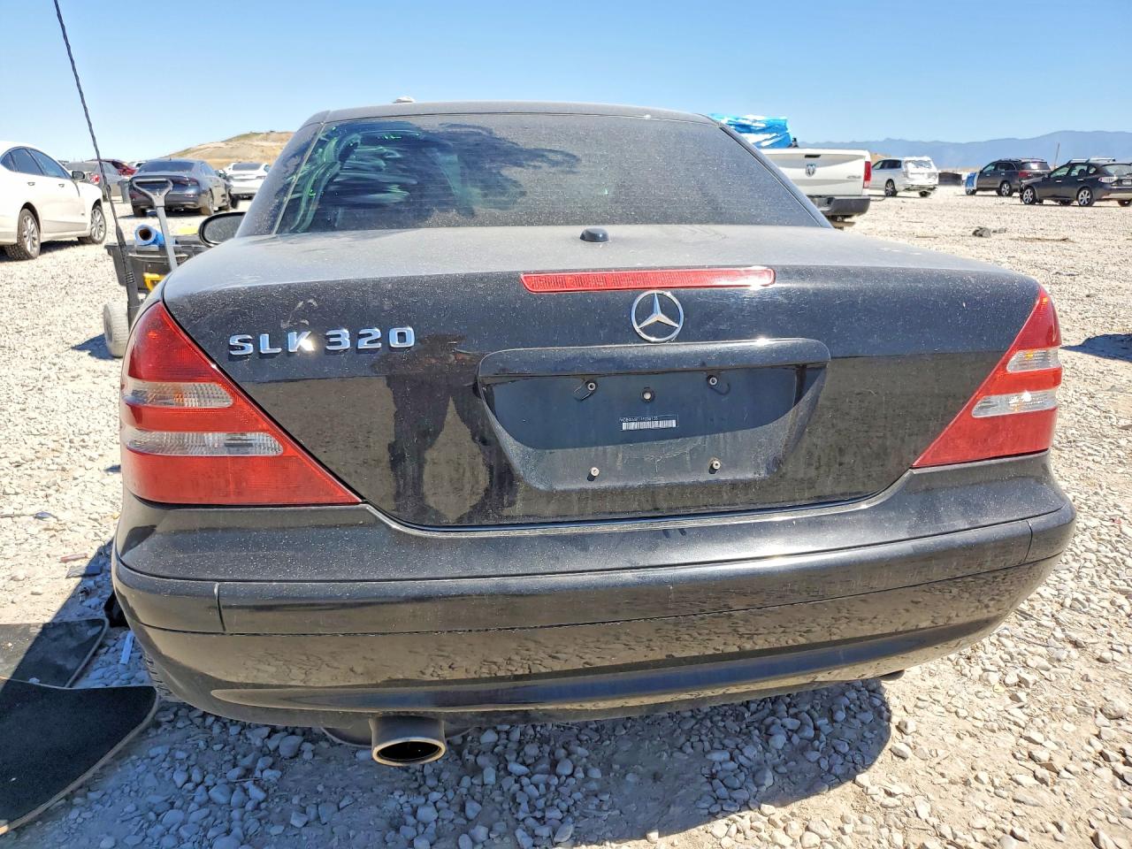 2001 Mercedes-benz Slk 320 Black vin: WDBKK65F11F236155