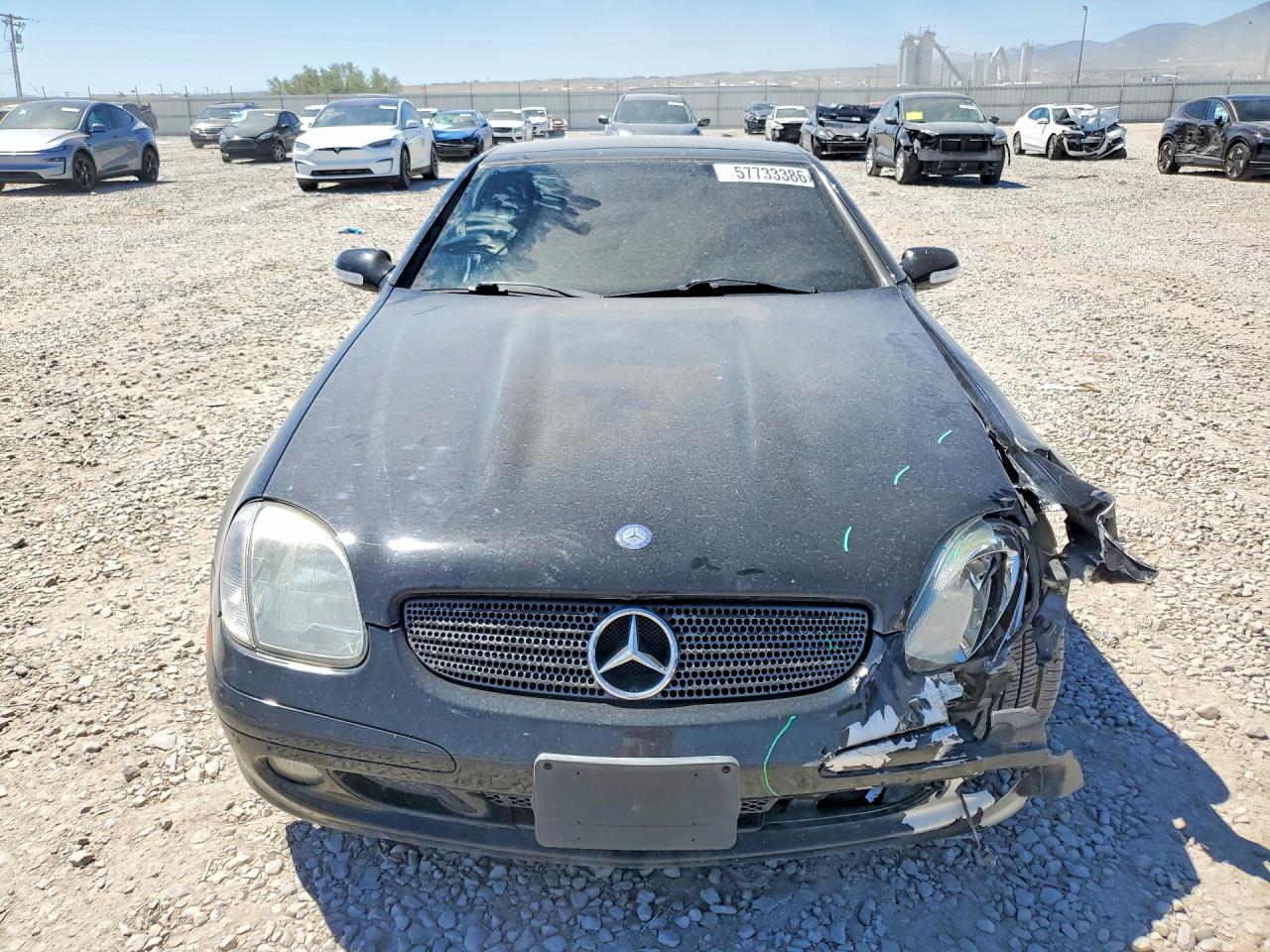 2001 Mercedes-benz Slk 320 Black vin: WDBKK65F11F236155
