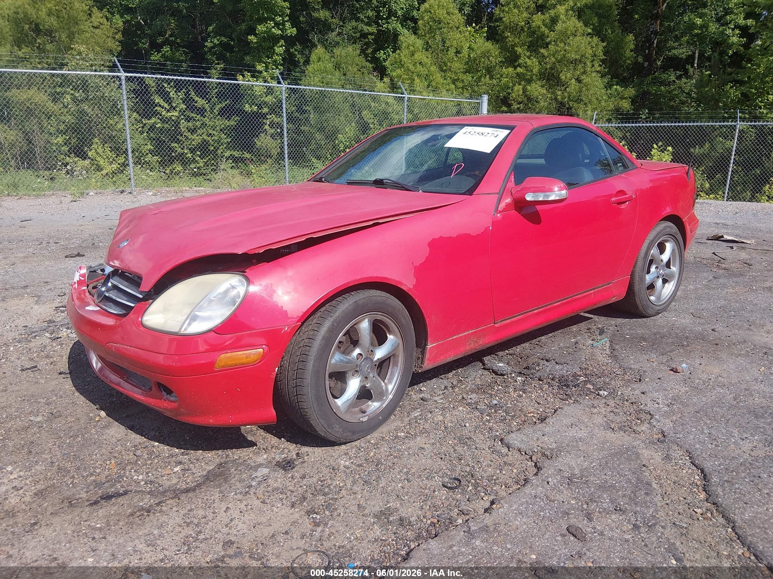 2002 Mercedes-benz Slk 320 Красный vin: WDBKK65F12F265656