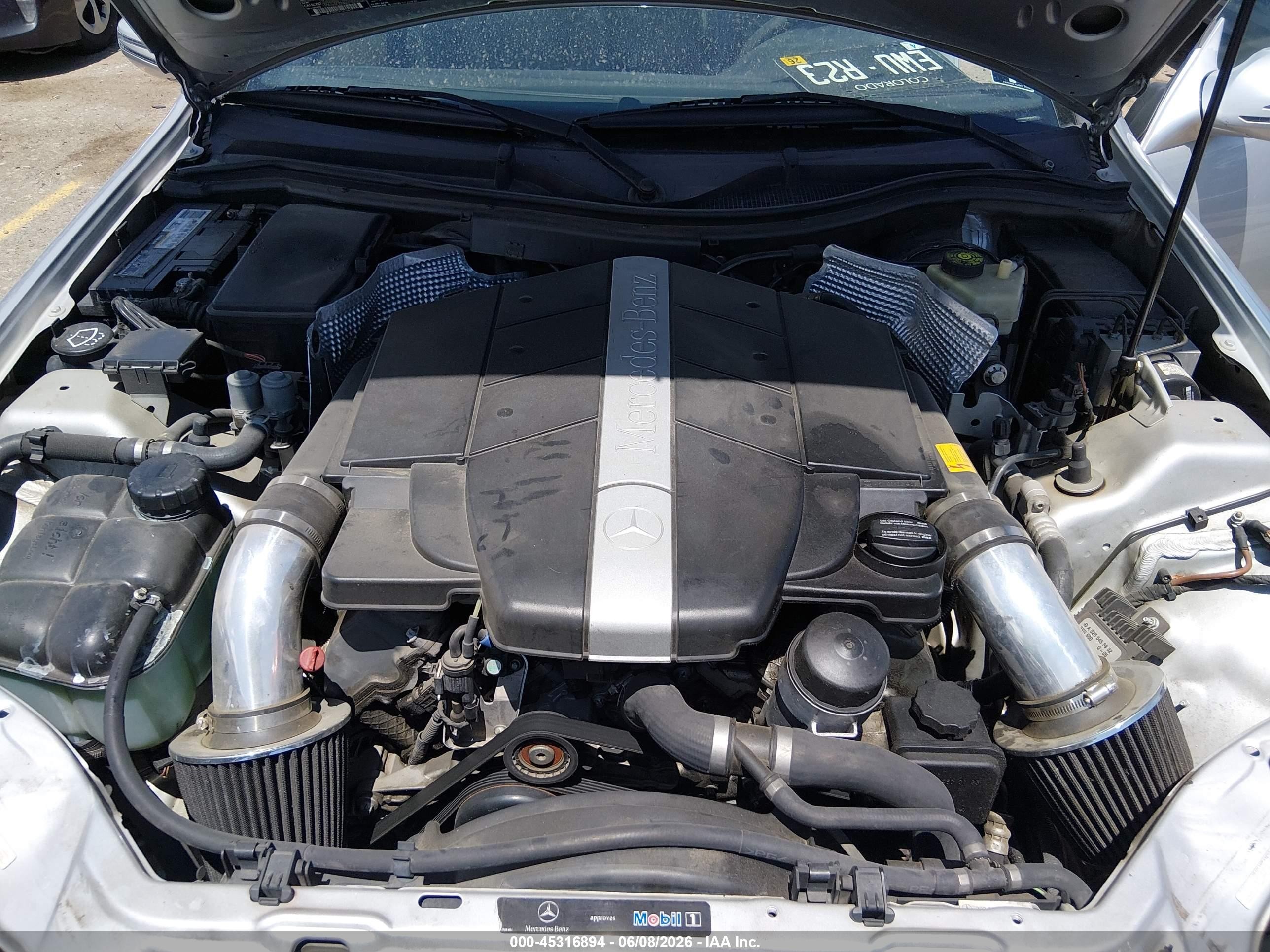 2003 Mercedes-benz Slk 320   Silver vin: WDBKK65F13F284225