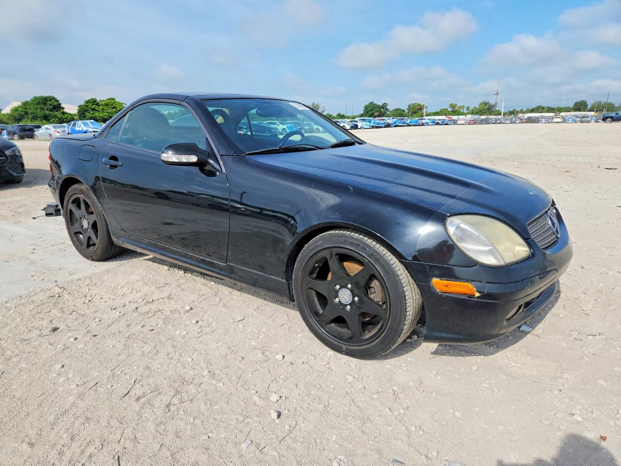 2001 Mercedes-benz Slk 320 Black vin: WDBKK65F21F172126