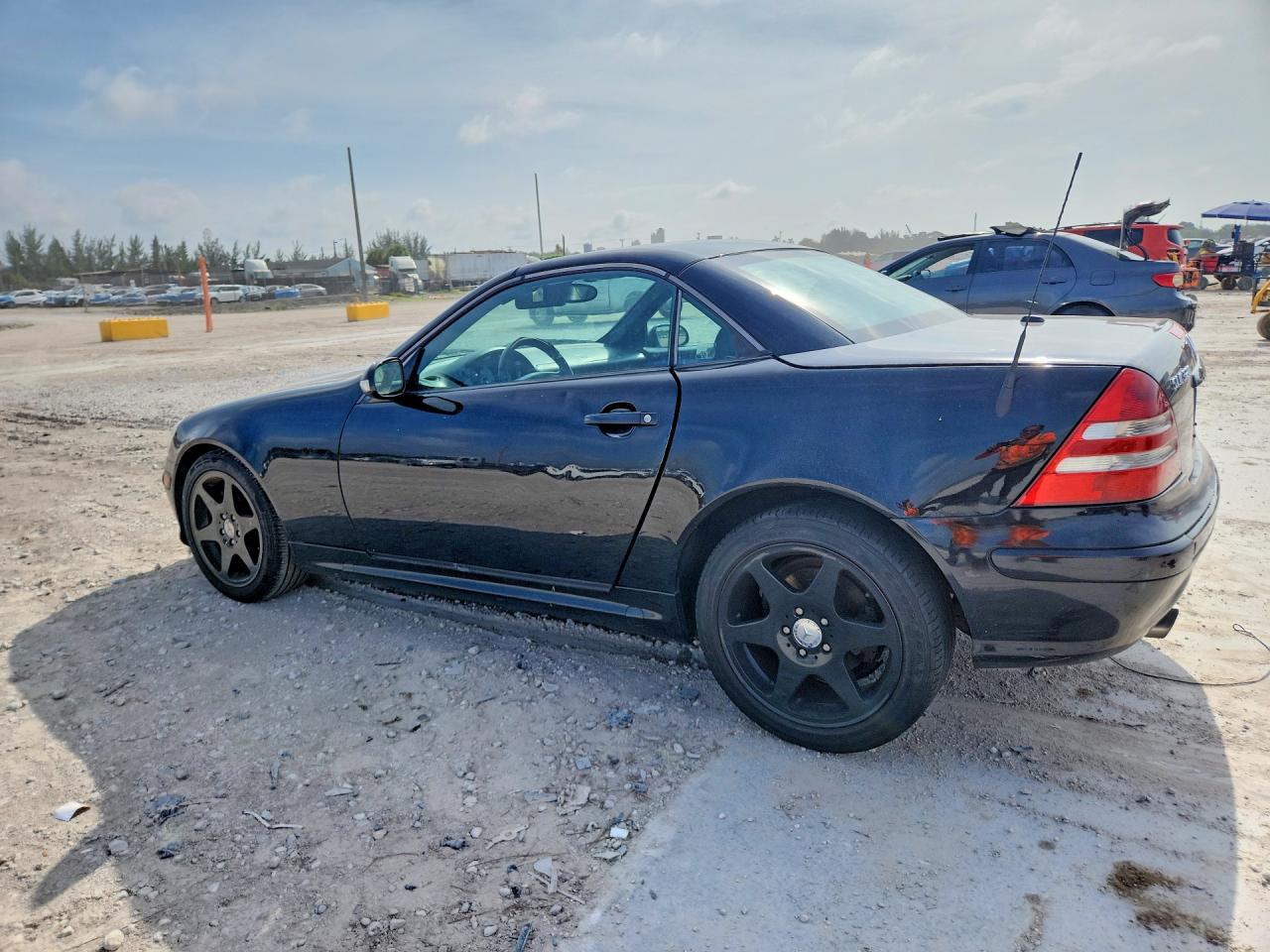 2001 Mercedes-benz Slk 320 Black vin: WDBKK65F21F172126