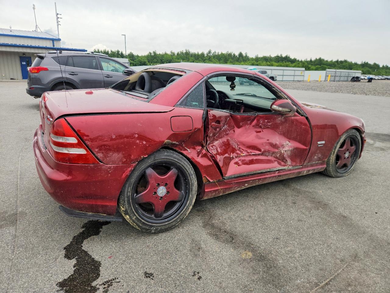 2001 Mercedes-benz Slk 320 Red vin: WDBKK65F21F205352