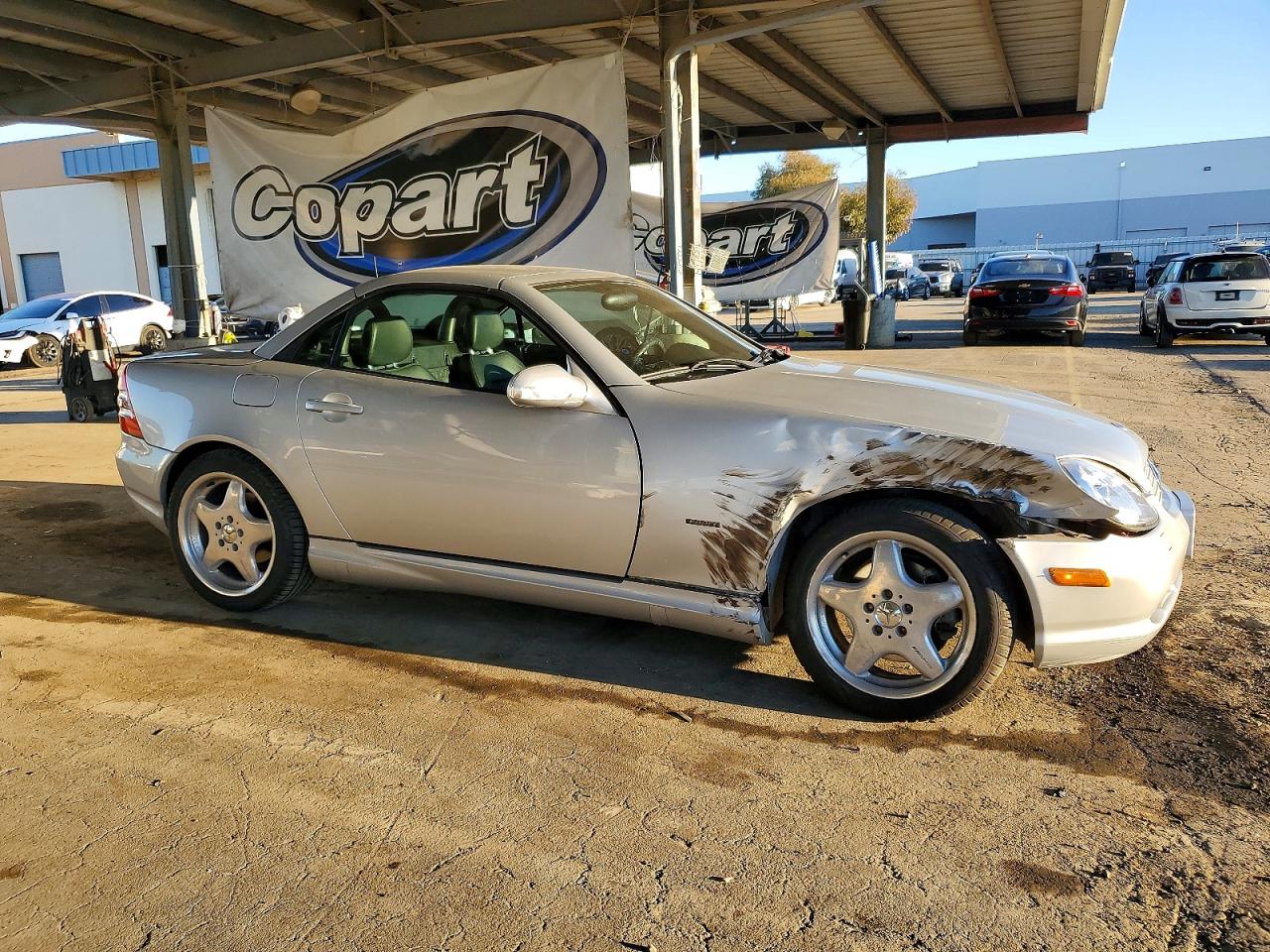 2001 Mercedes-benz Slk 320 Silver vin: WDBKK65F21F214374