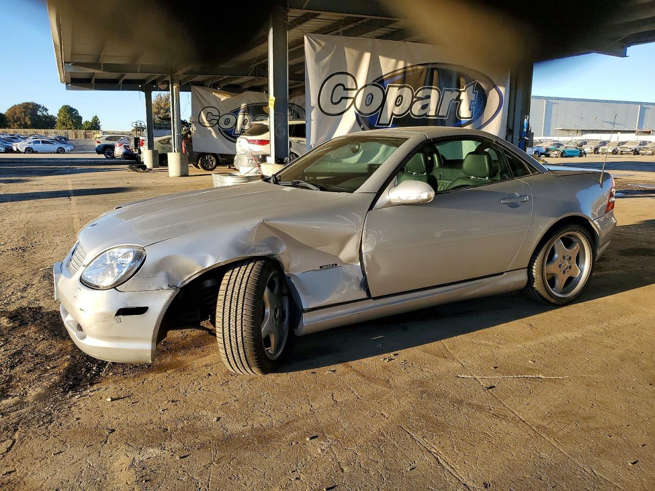 2001 Mercedes-benz Slk 320 Silver vin: WDBKK65F21F214374