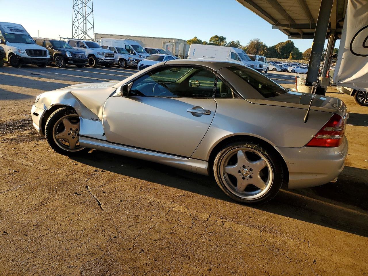 2001 Mercedes-benz Slk 320 Silver vin: WDBKK65F21F214374