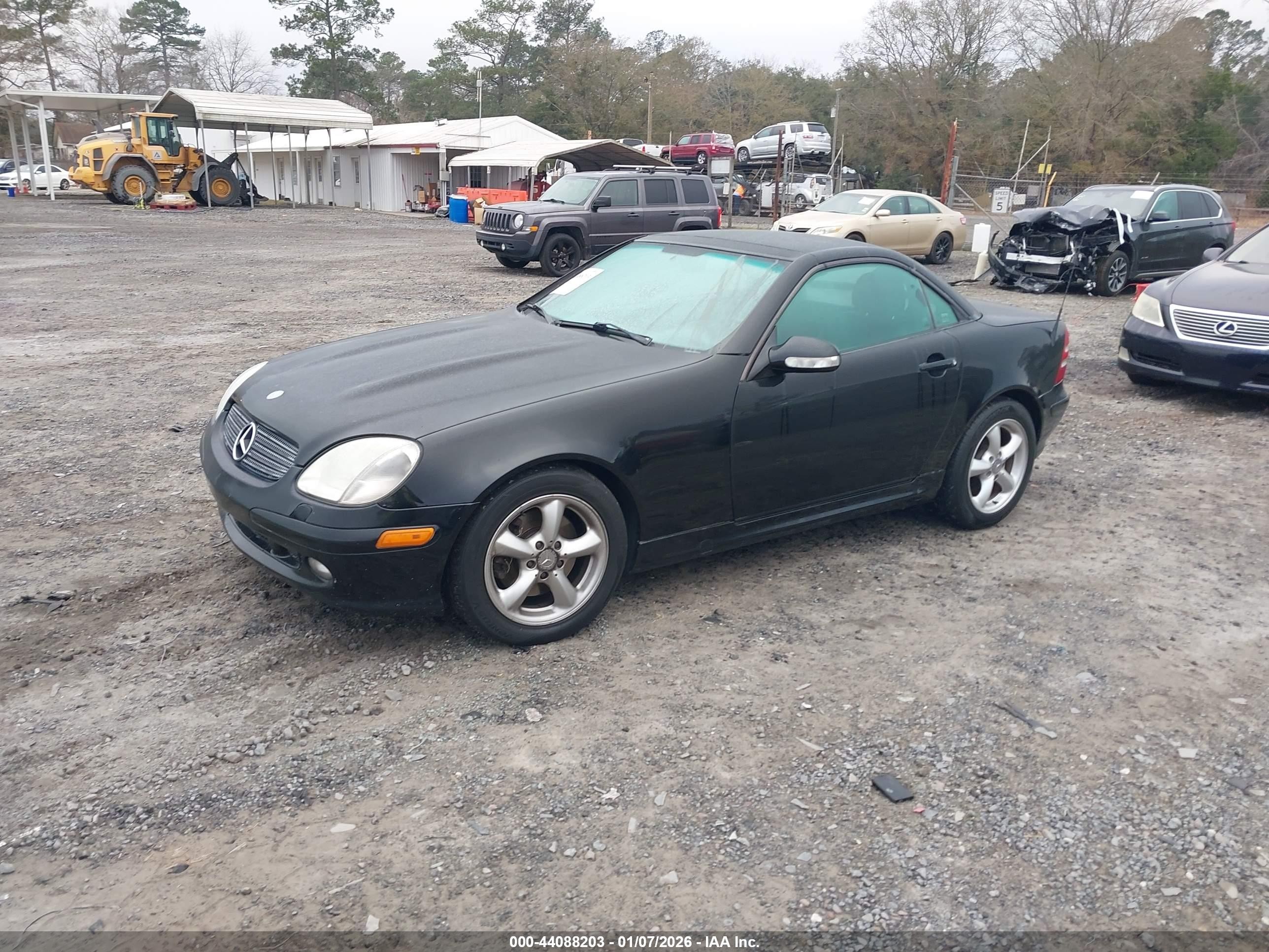 2001 Mercedes-benz Slk 320   Black vin: WDBKK65F21F220188