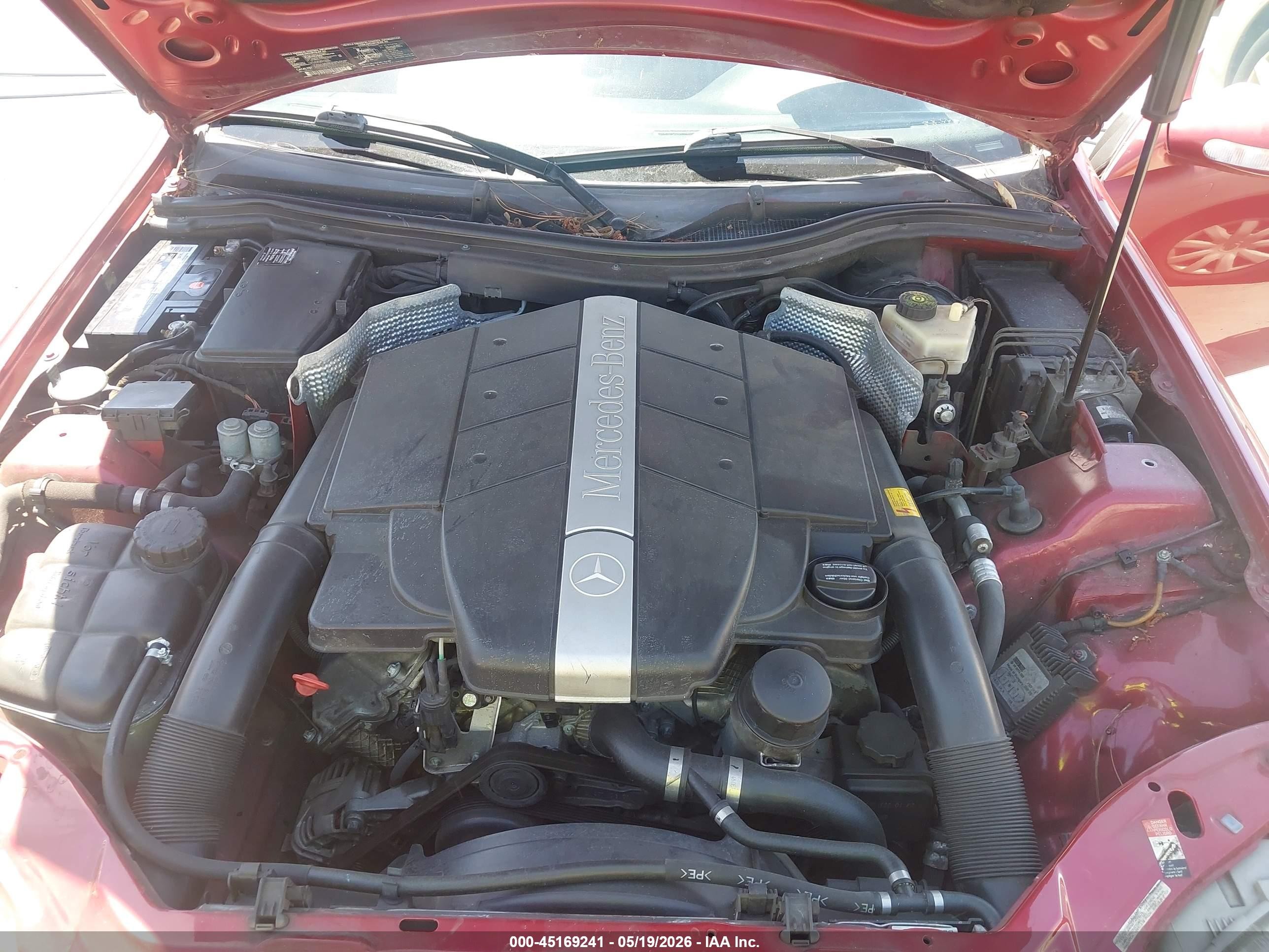 2002 Mercedes-benz Slk 320   Бордовый vin: WDBKK65F22F243875