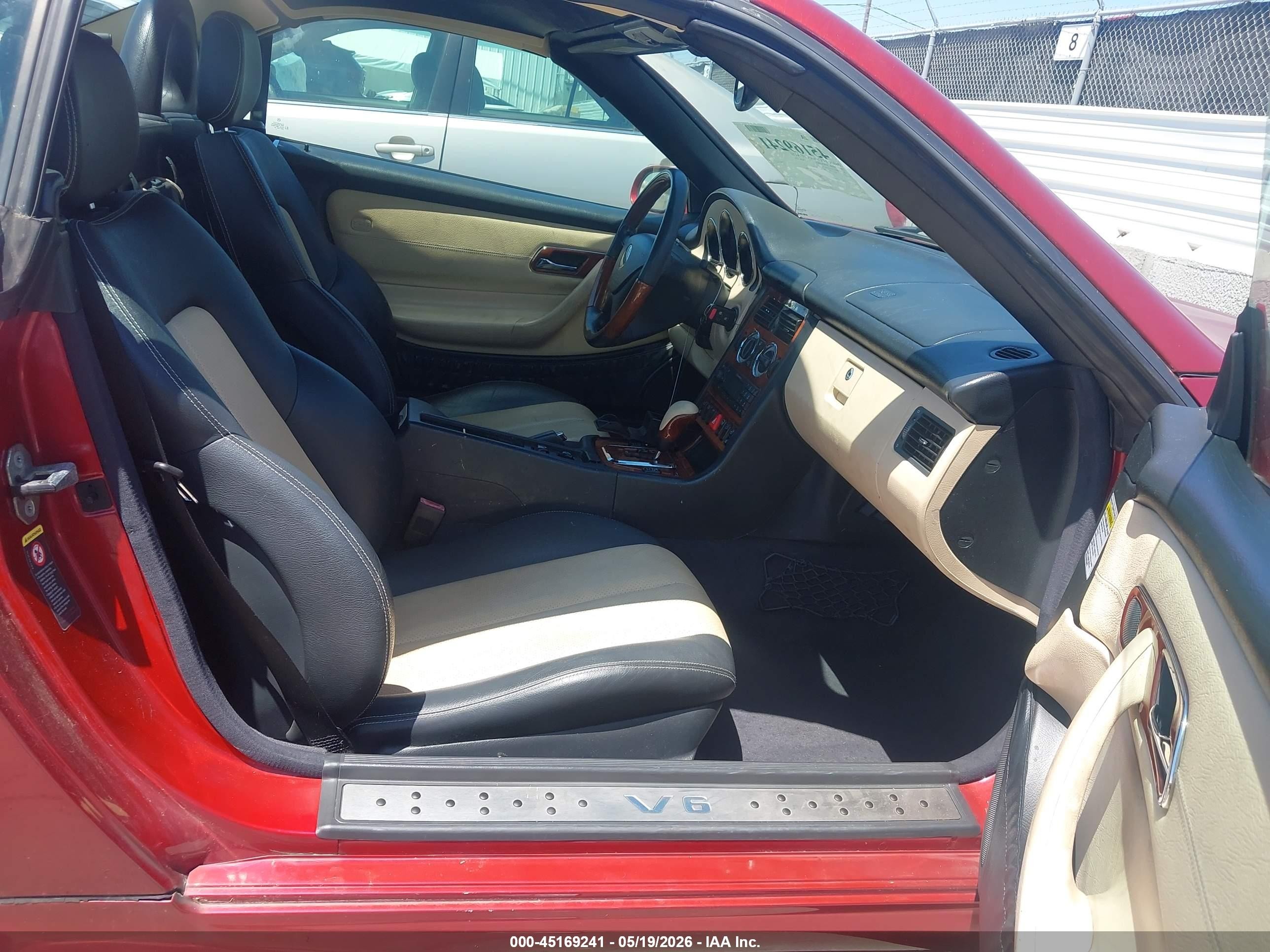 2002 Mercedes-benz Slk 320   Бордовый vin: WDBKK65F22F243875