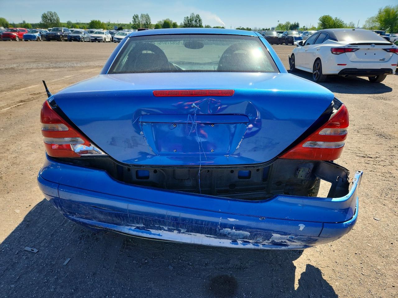 2002 Mercedes-benz Slk 320 Blue vin: WDBKK65F22F256075