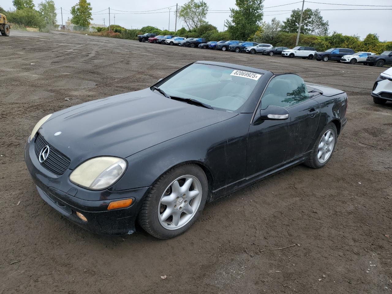 2004 Mercedes-benz Slk 320 Black vin: WDBKK65F24F303964