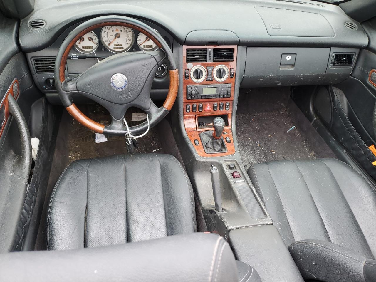2004 Mercedes-benz Slk 320 Black vin: WDBKK65F24F303964