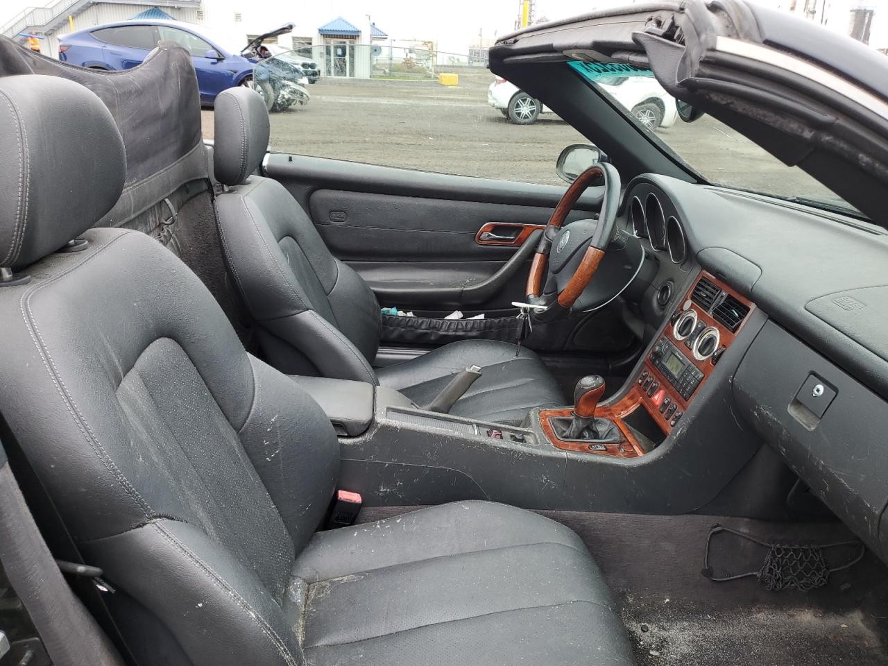 2004 Mercedes-benz Slk 320 Black vin: WDBKK65F24F303964