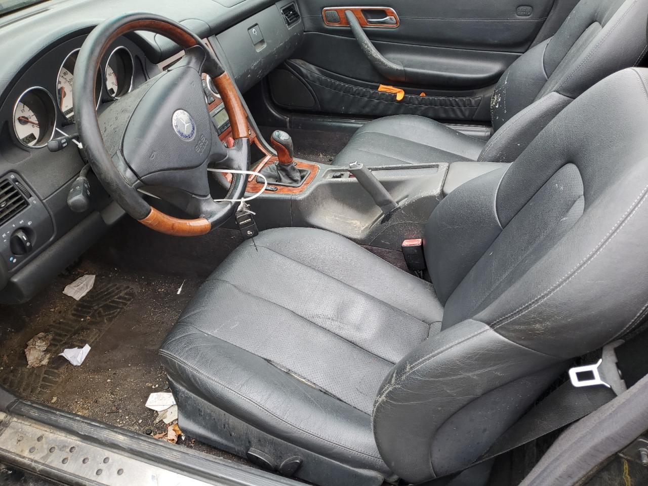 2004 Mercedes-benz Slk 320 Black vin: WDBKK65F24F303964