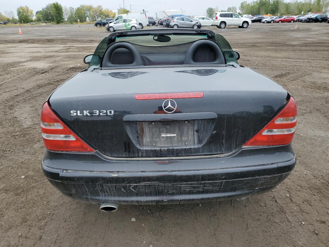 2004 Mercedes-benz Slk 320 Black vin: WDBKK65F24F303964