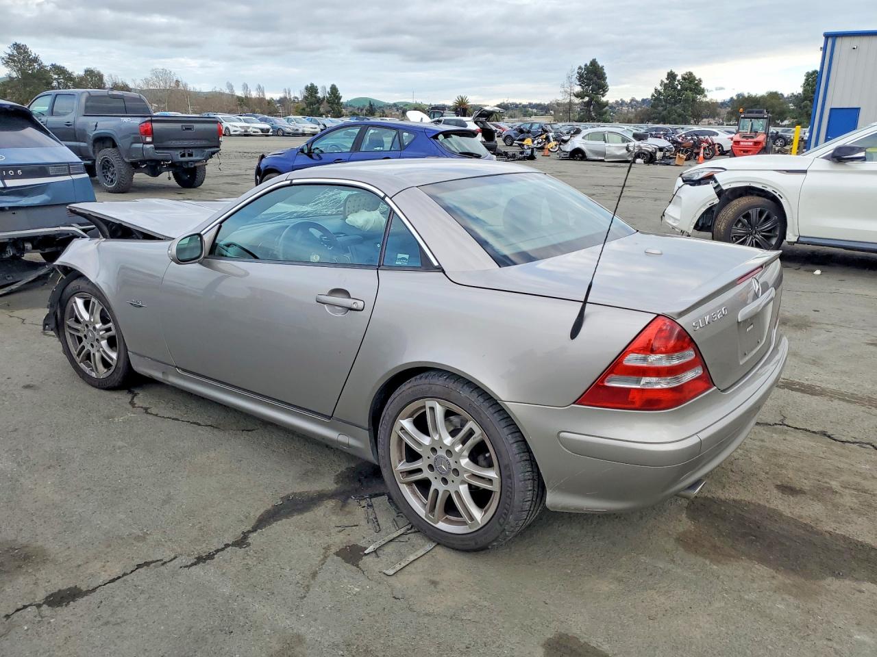 2004 Mercedes-benz Slk 320 Silver vin: WDBKK65F24F306377