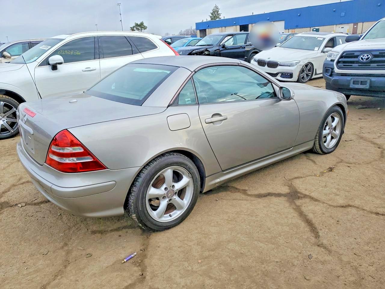 2004 Mercedes-benz Slk 320 Silver vin: WDBKK65F24F306993