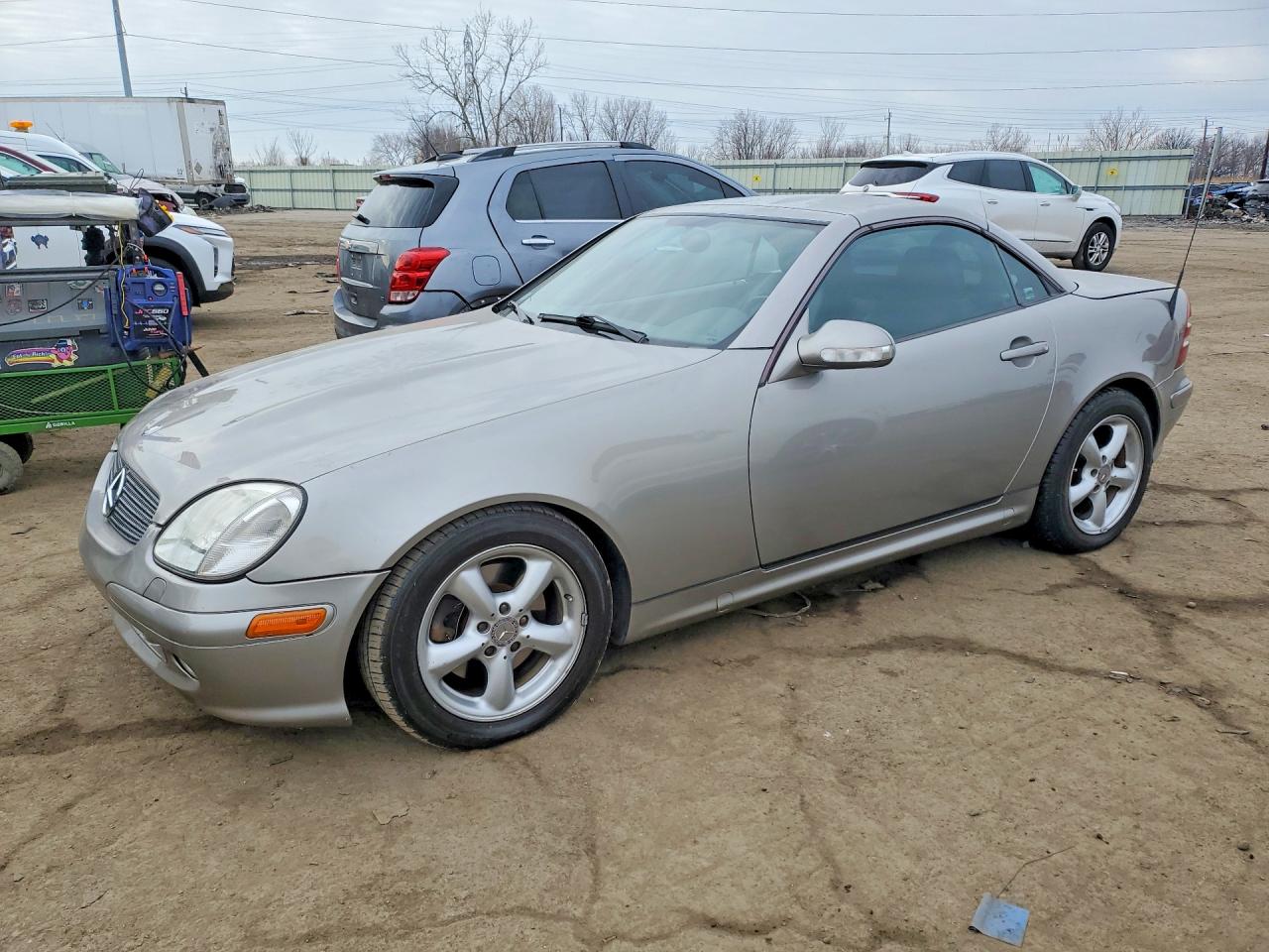 2004 Mercedes-benz Slk 320 Silver vin: WDBKK65F24F306993