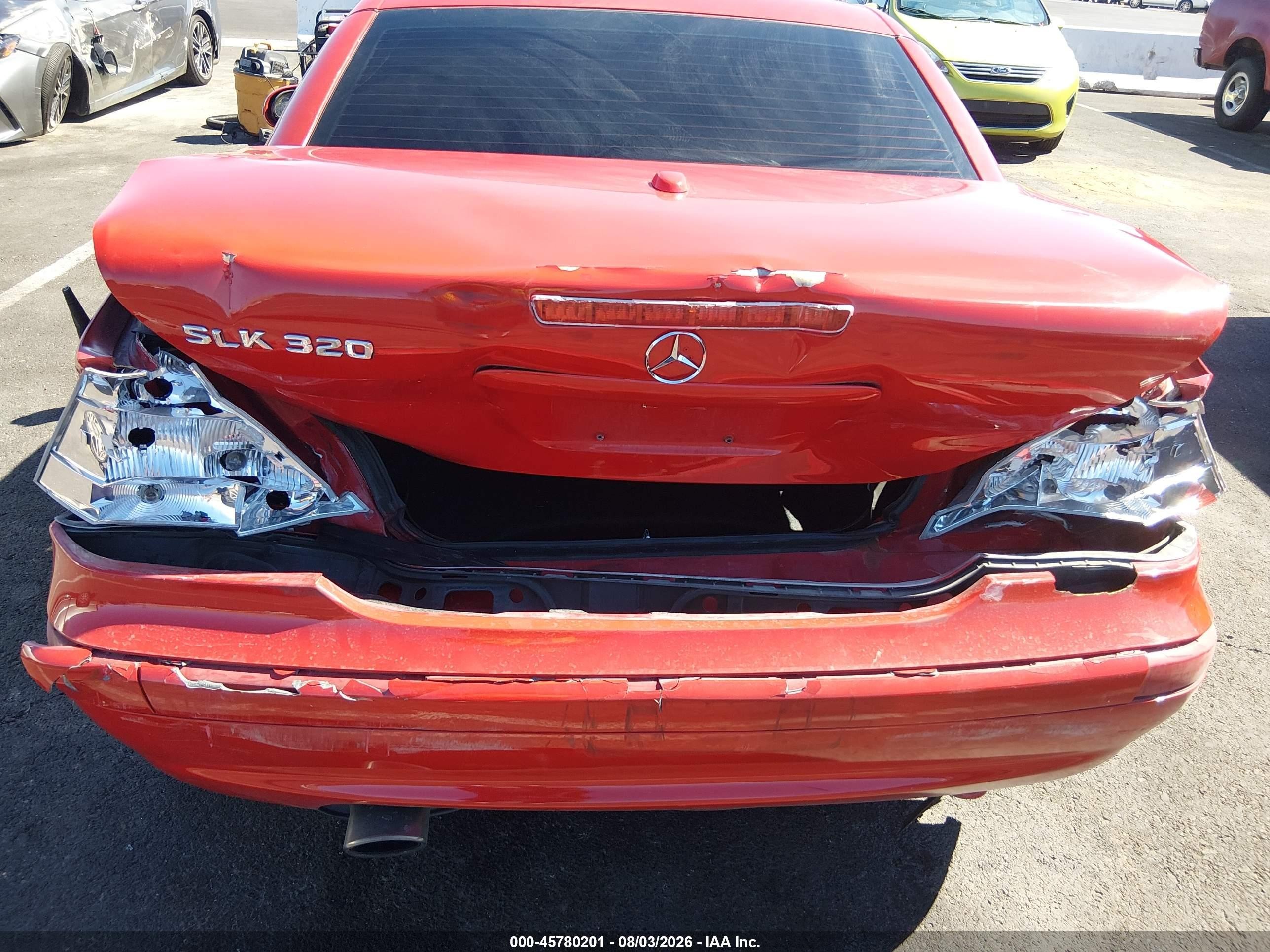 2001 Mercedes-benz Slk 320   Red vin: WDBKK65F31F193793