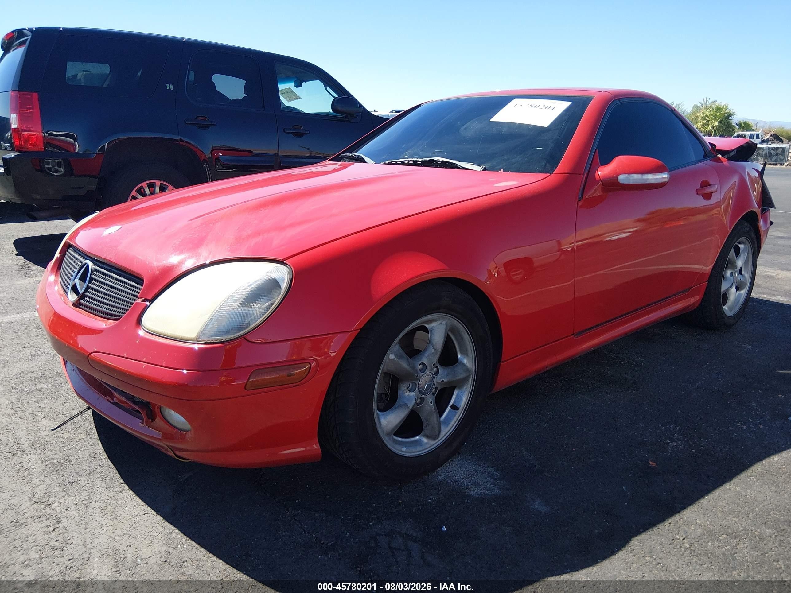 2001 Mercedes-benz Slk 320   Red vin: WDBKK65F31F193793
