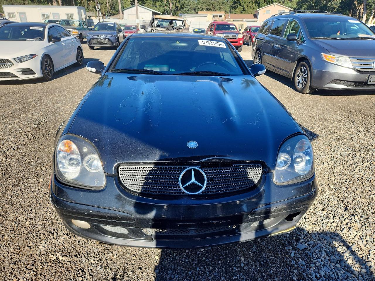 2001 Mercedes-benz Slk 320 Black vin: WDBKK65F31F209930