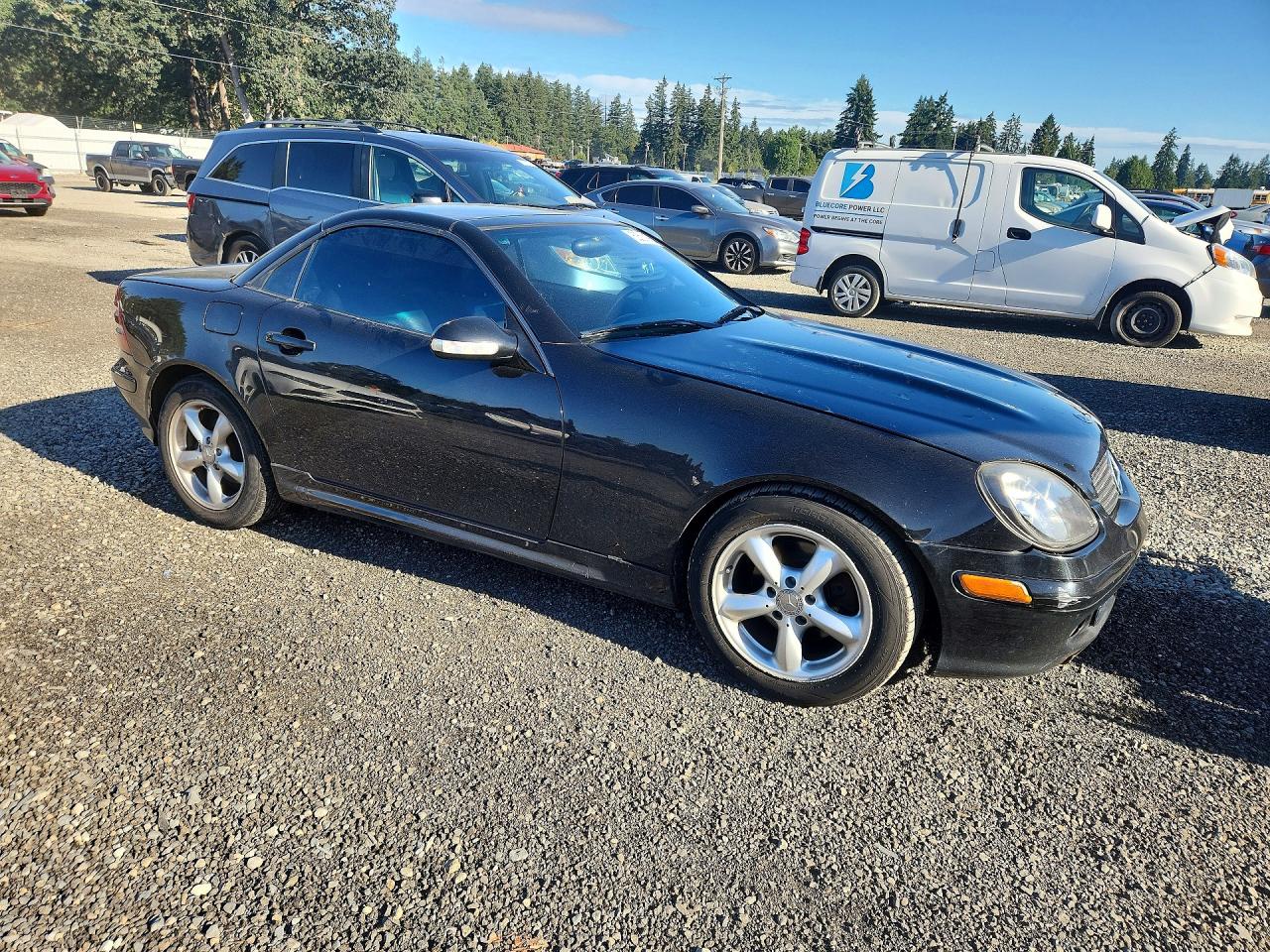 2001 Mercedes-benz Slk 320 Black vin: WDBKK65F31F209930