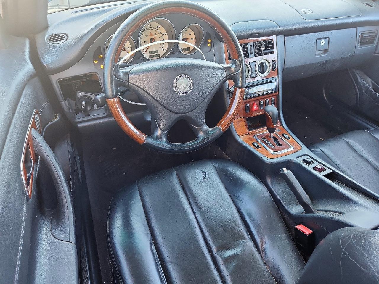 2001 Mercedes-benz Slk 320 Black vin: WDBKK65F31F209930
