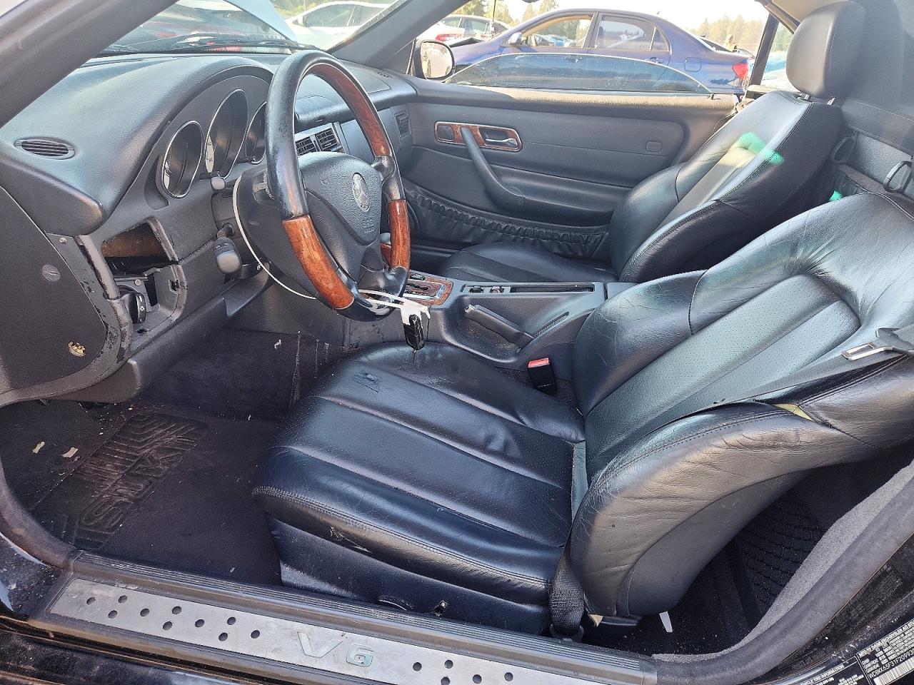 2001 Mercedes-benz Slk 320 Black vin: WDBKK65F31F209930