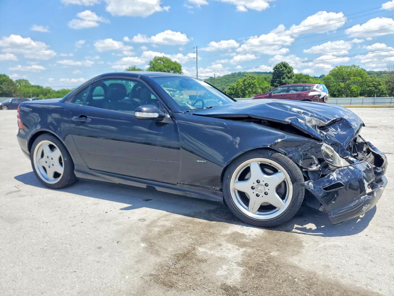 2001 Mercedes-benz Slk 320 Черный vin: WDBKK65F31F210737