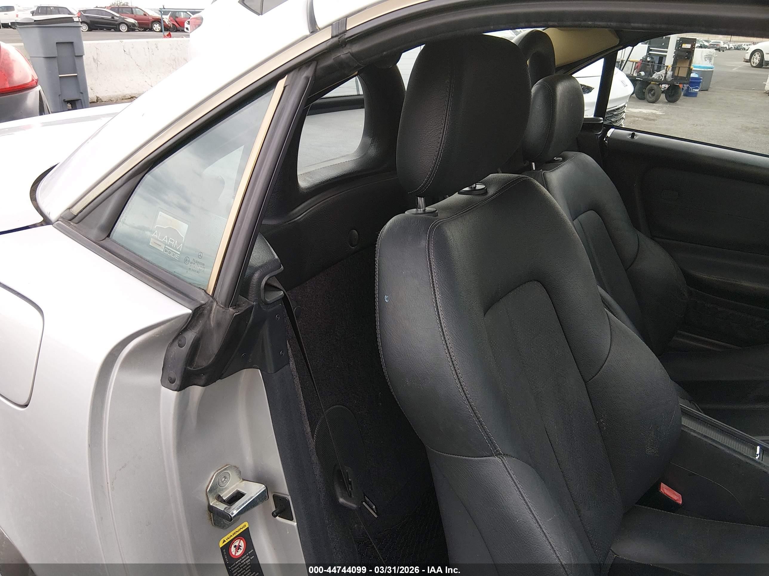 2001 Mercedes-benz Slk 320 Silver vin: WDBKK65F31F217865