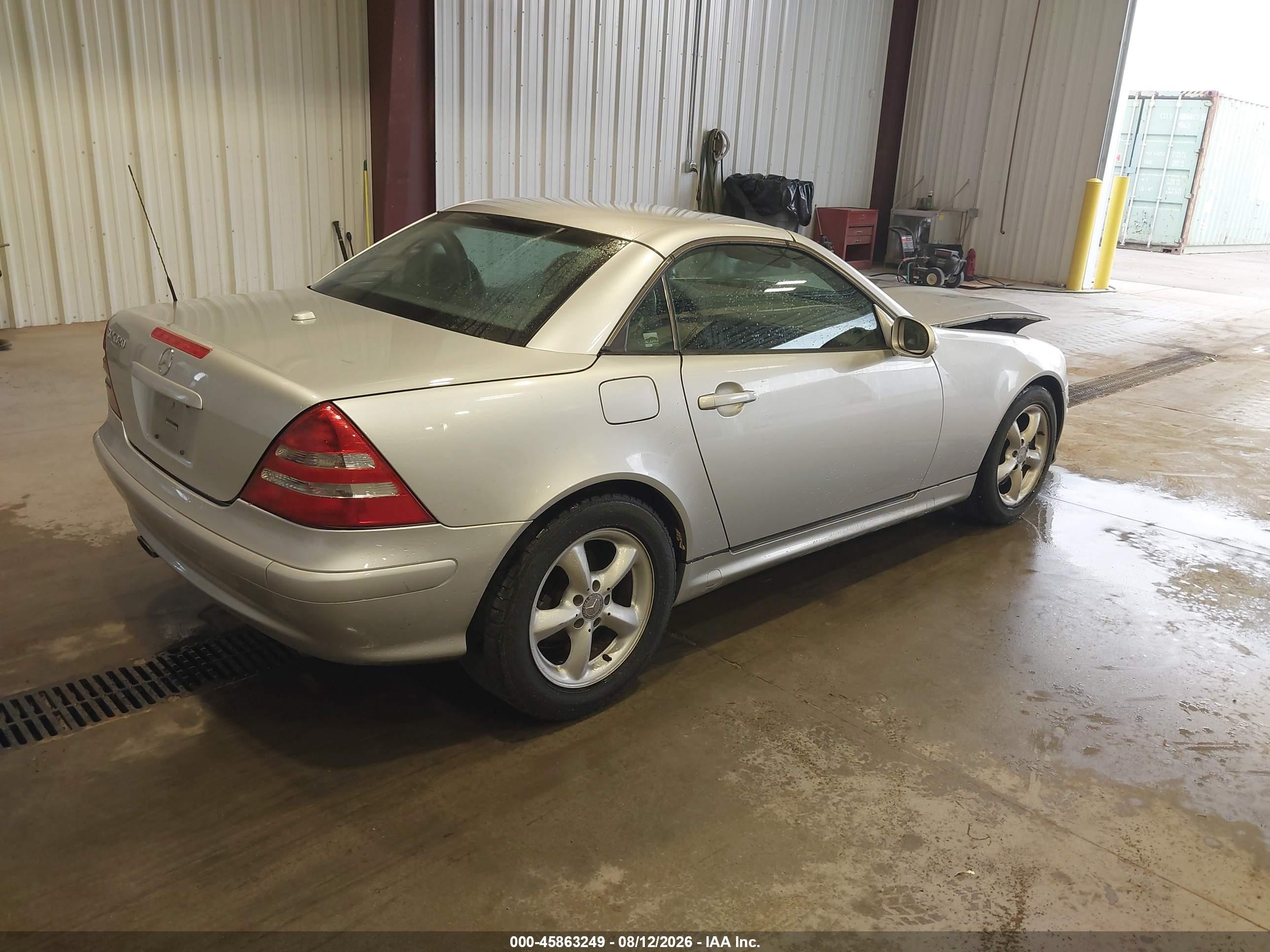 2001 Mercedes-benz Slk 320 Silver vin: WDBKK65F31F220801