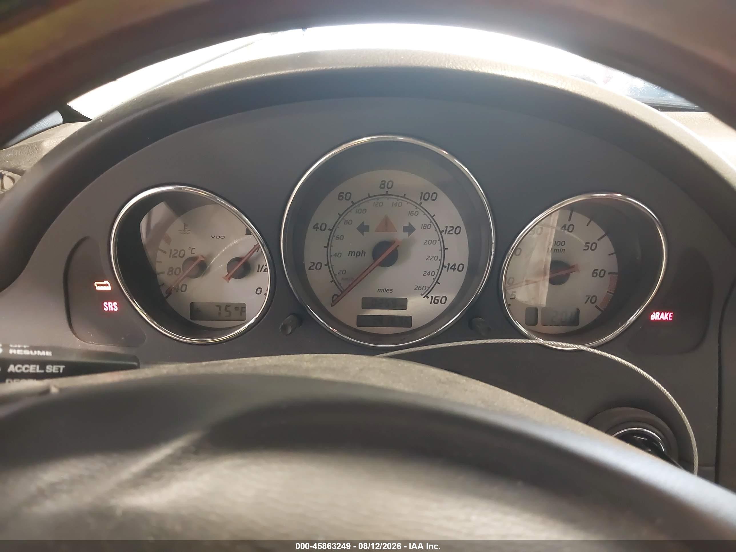 2001 Mercedes-benz Slk 320 Silver vin: WDBKK65F31F220801