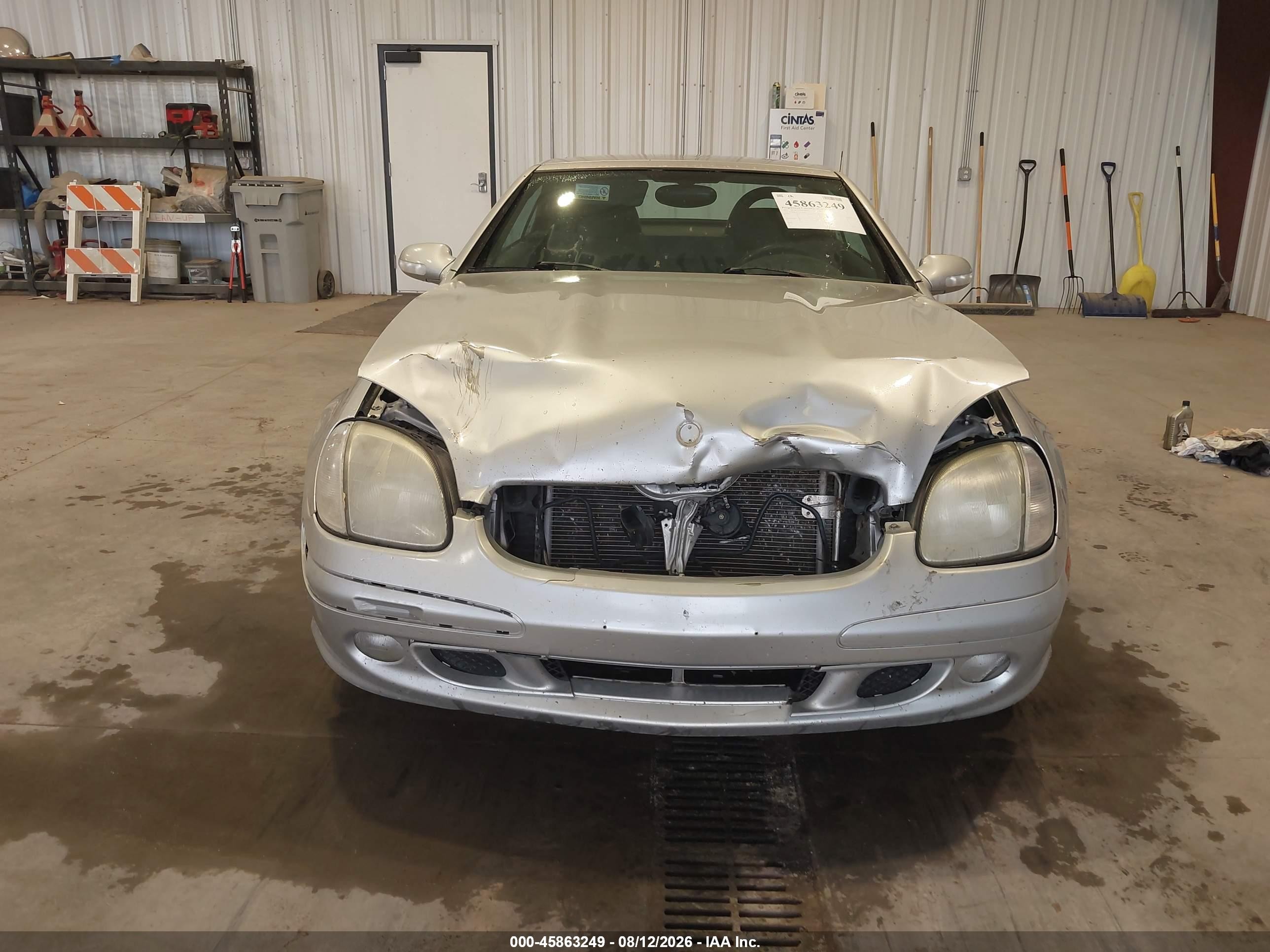 2001 Mercedes-benz Slk 320 Silver vin: WDBKK65F31F220801