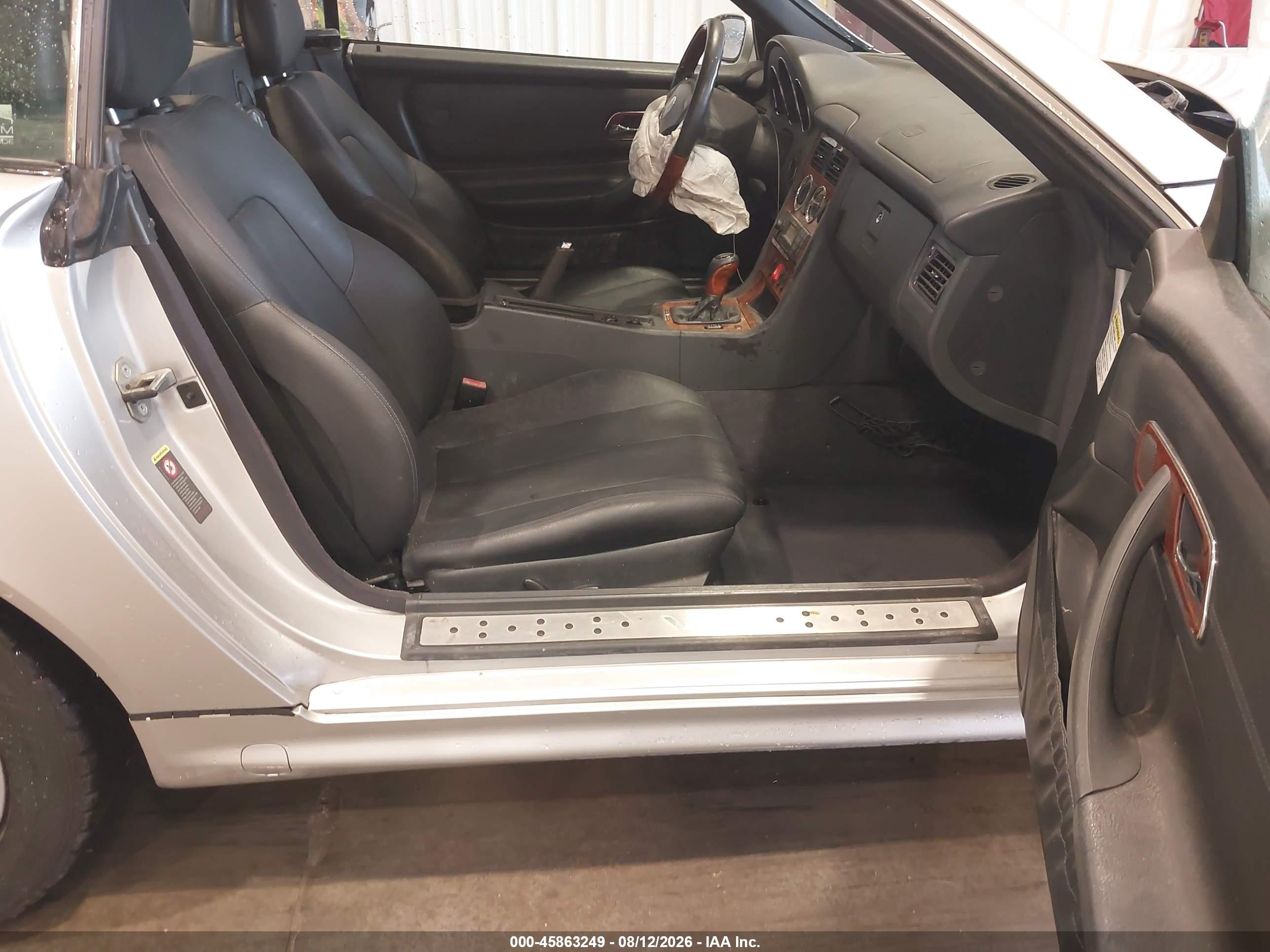 2001 Mercedes-benz Slk 320 Silver vin: WDBKK65F31F220801