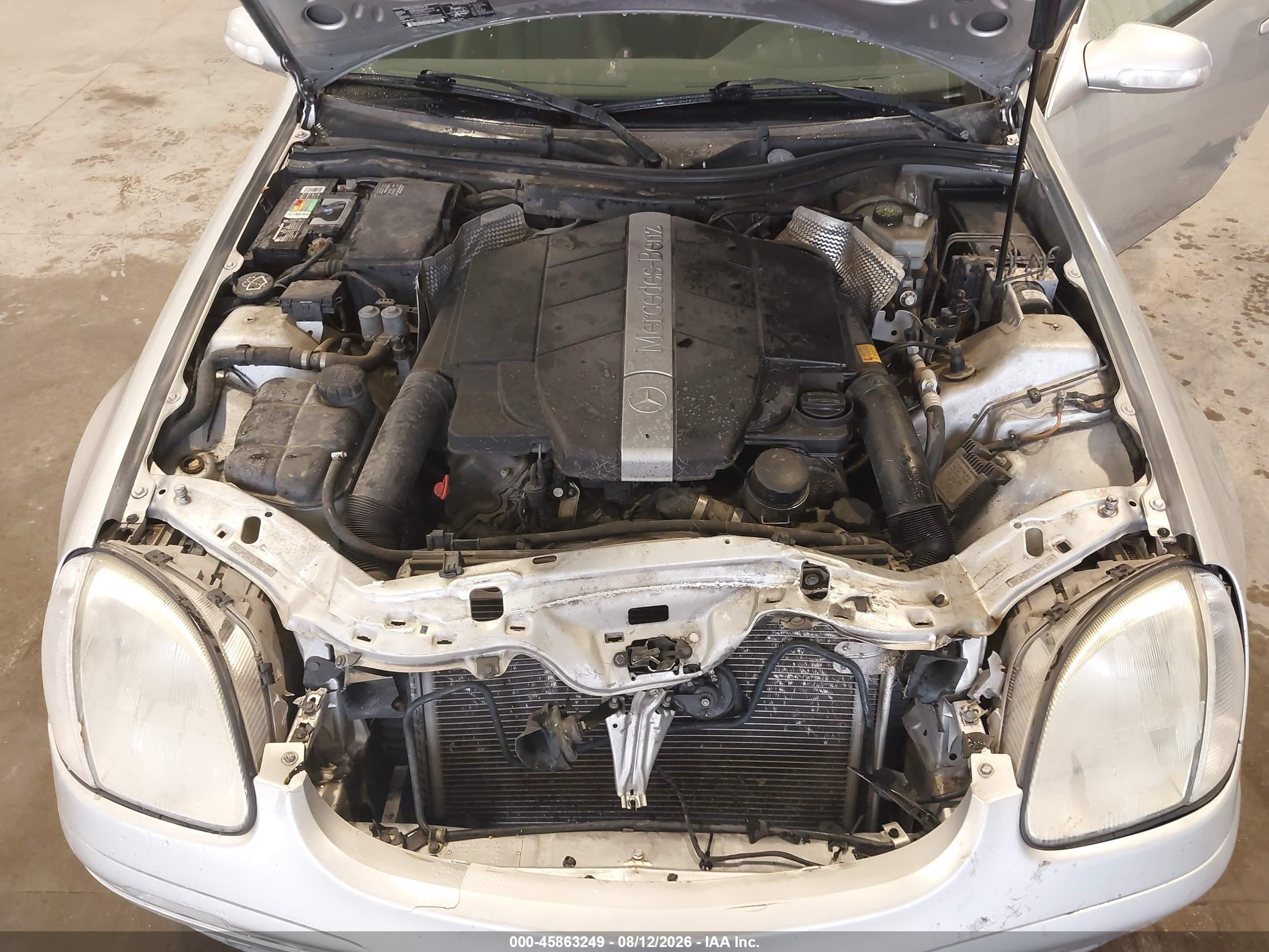 2001 Mercedes-benz Slk 320 Silver vin: WDBKK65F31F220801