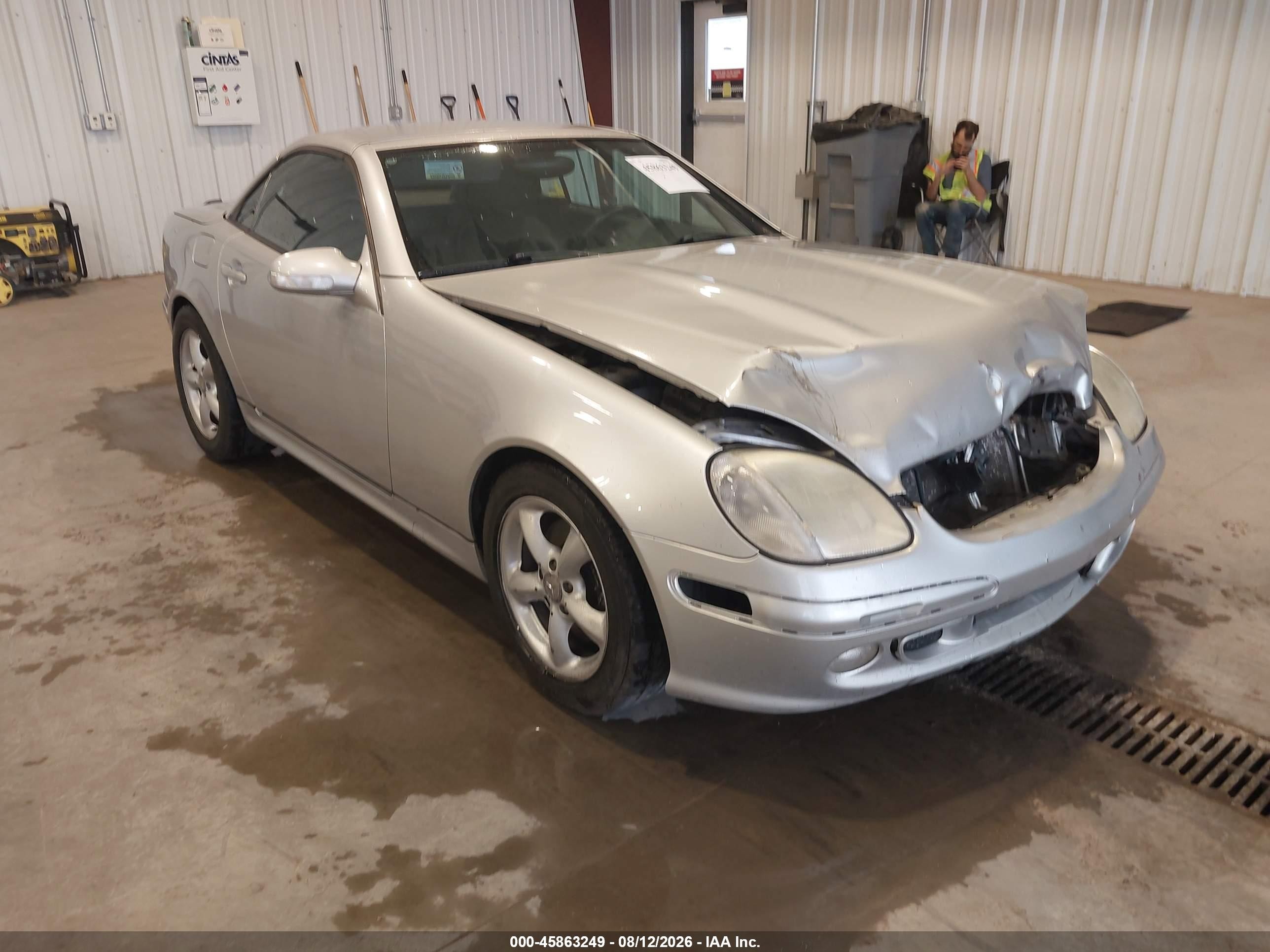 2001 Mercedes-benz Slk 320 Silver vin: WDBKK65F31F220801