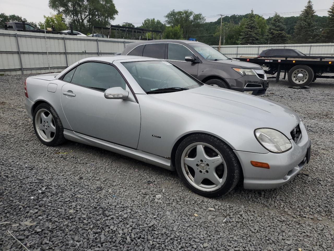 2001 Mercedes-benz Slk 320 Silver vin: WDBKK65F31F230678