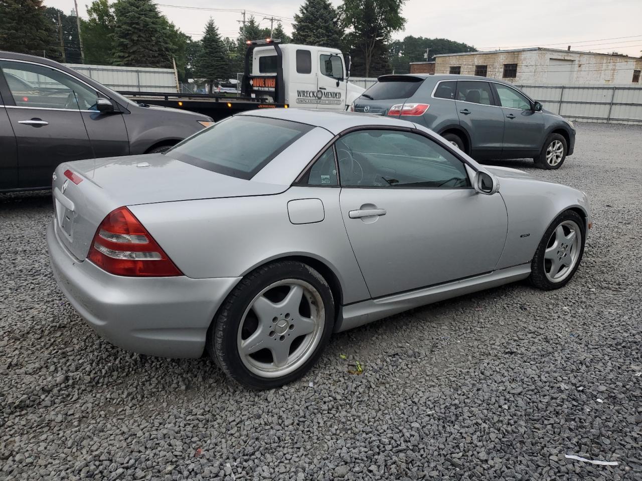 2001 Mercedes-benz Slk 320 Silver vin: WDBKK65F31F230678