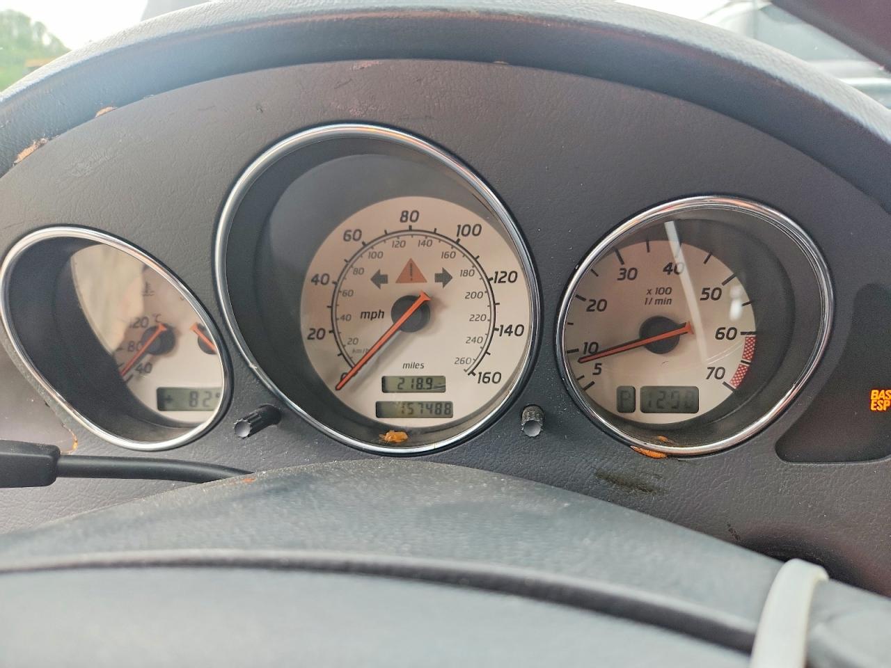 2002 Mercedes-benz Slk 320 Black vin: WDBKK65F32F242802