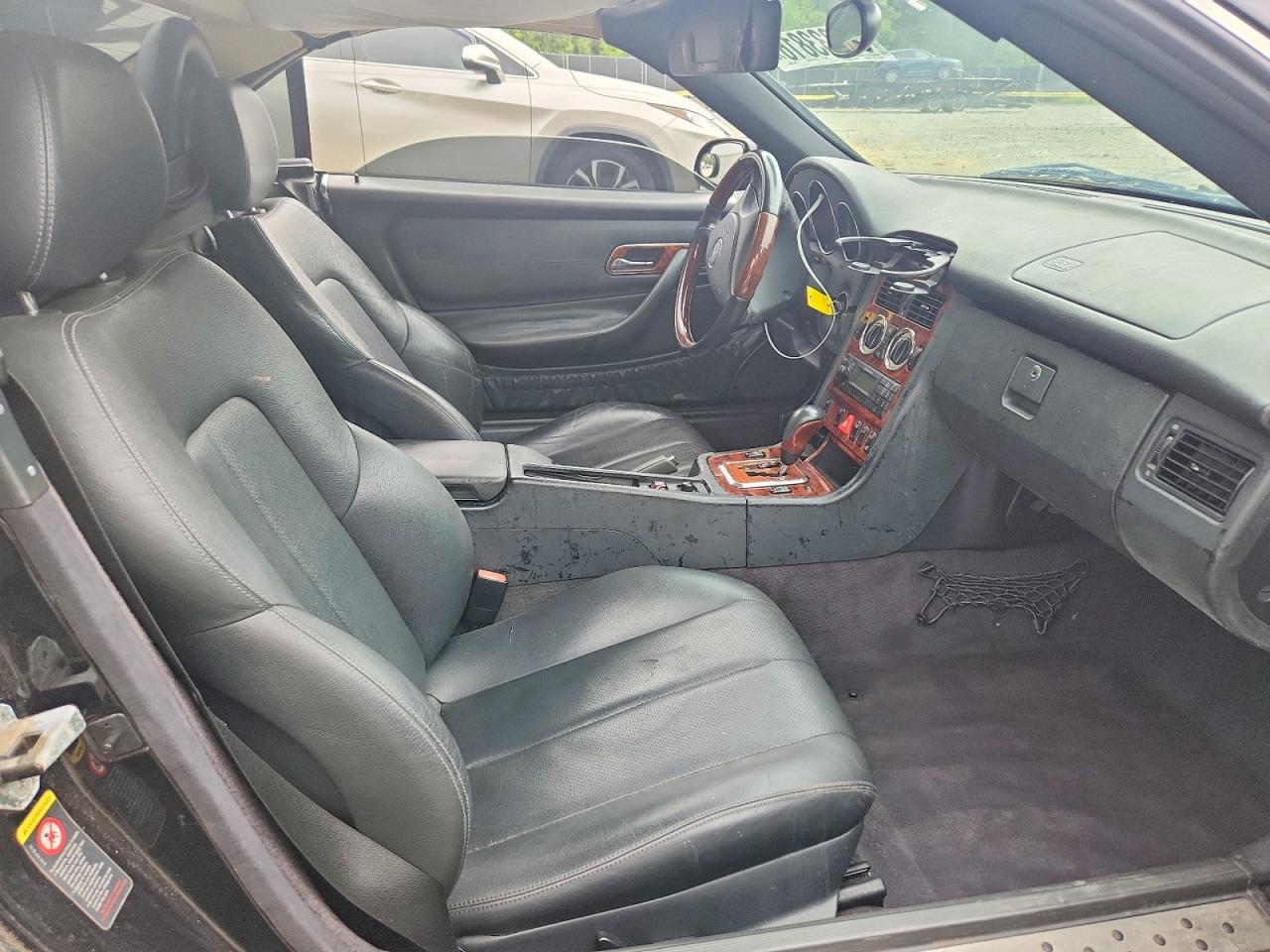 2002 Mercedes-benz Slk 320 Black vin: WDBKK65F32F242802