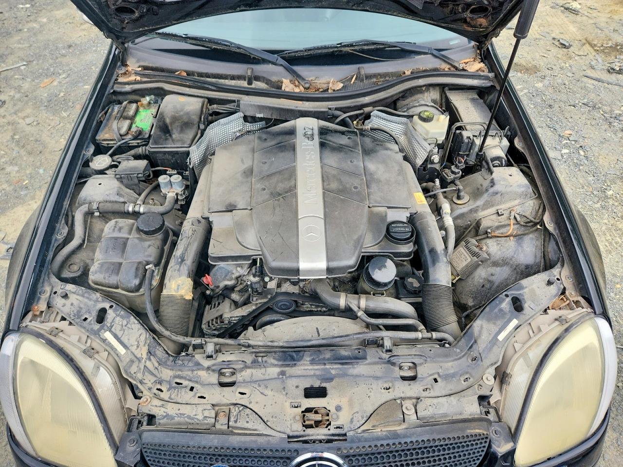 2002 Mercedes-benz Slk 320 Black vin: WDBKK65F32F242802