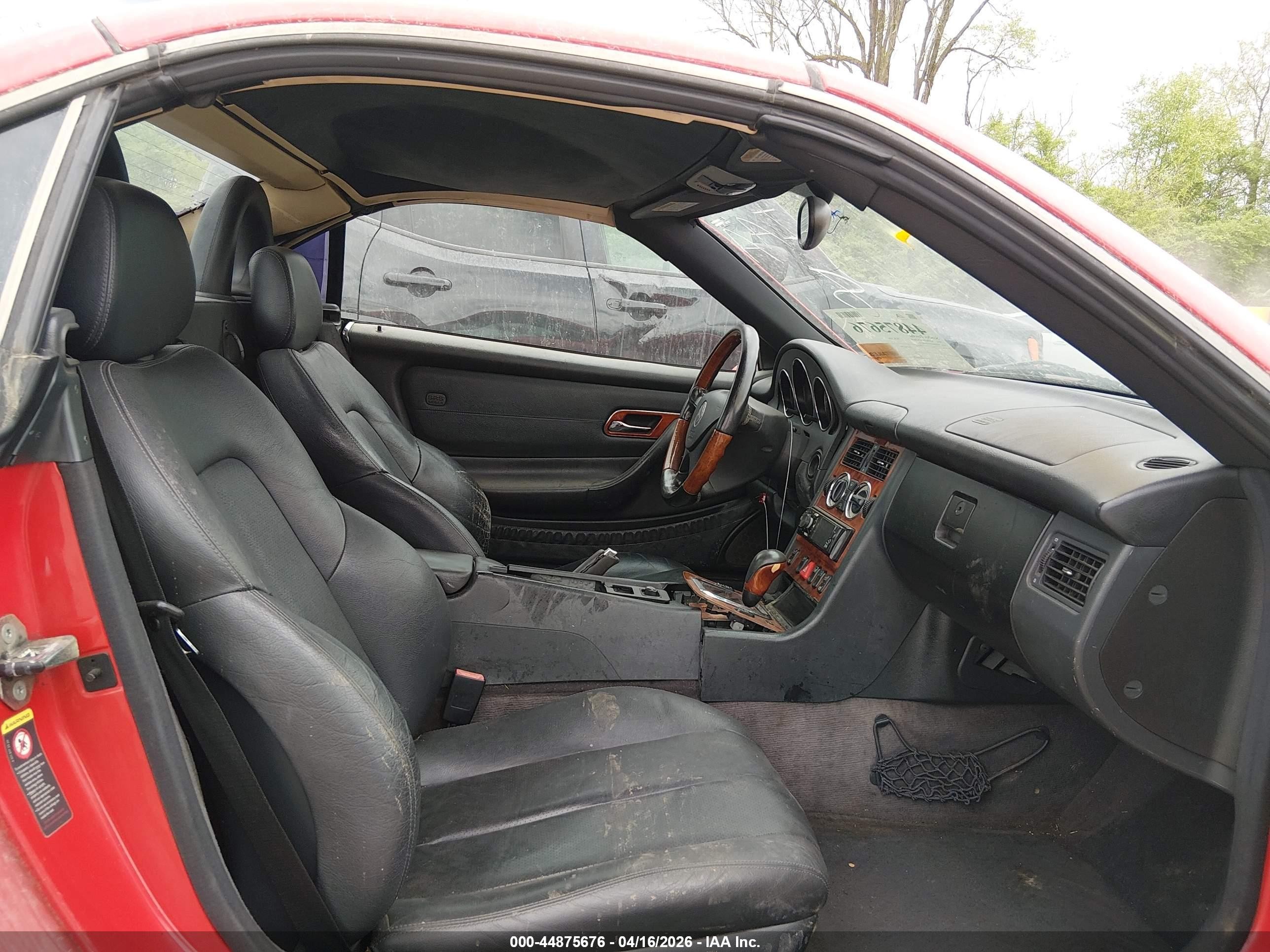 2002 Mercedes-benz Slk 320   Красный vin: WDBKK65F32F260149